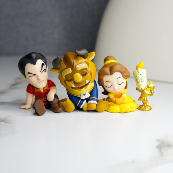 Beauty and the Beast Lean-on Figure Gashapon Capsule Toys Full Set of 4 - Gasharkpon