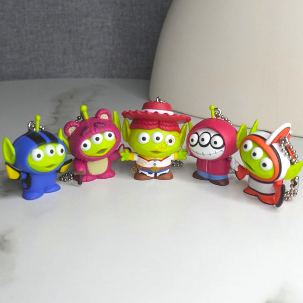Squeeze Toy Alien Shaker Figure P2 Gashapon Capsule Toys Full Set of 5 - Gasharkpon